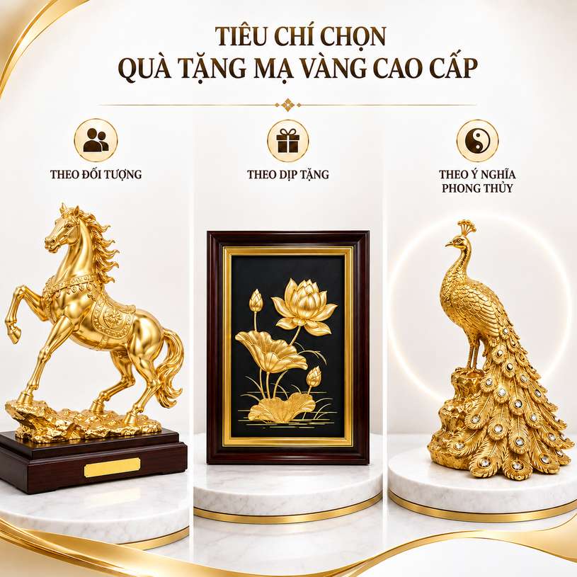30 tiêu chí chọn quà tặng mạ vàng cao cấp
