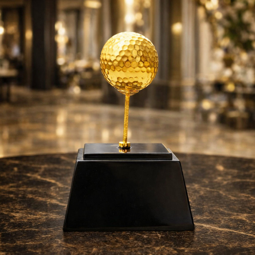 Quà tặng golf mạ vàng 10