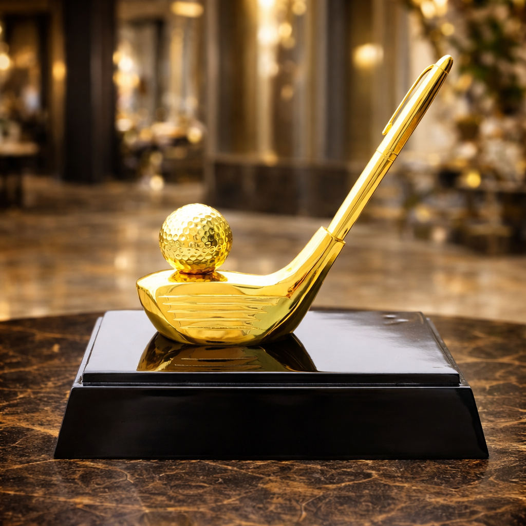 Quà tặng golf mạ vàng 08