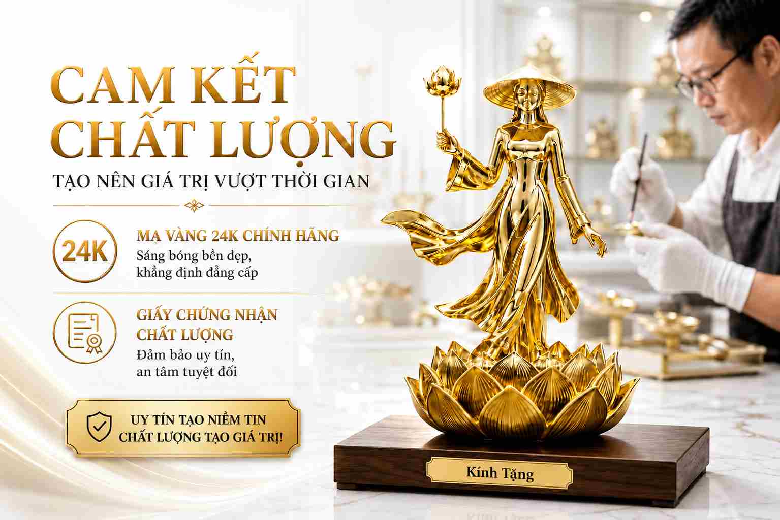 Quà tặng mạ vàng
