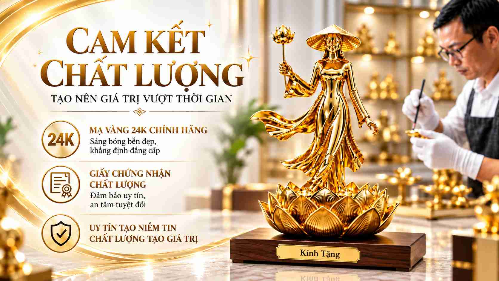 Quà tặng mạ vàng
