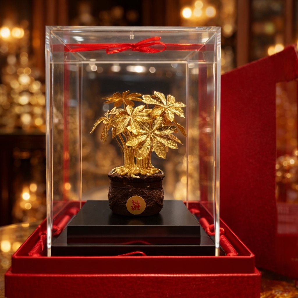 Cây kim tiền mạ vàng