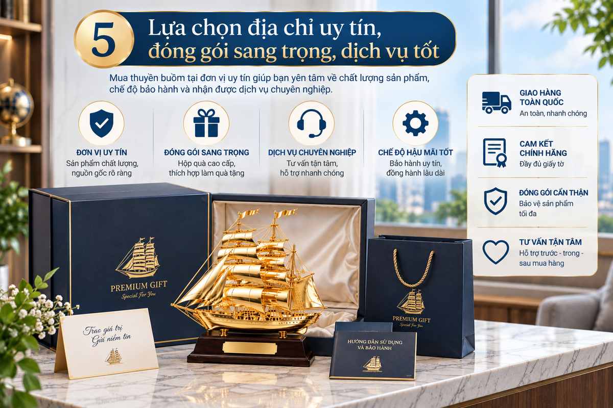 Chọn địa chỉ uy tín mua thuyền buồm mạ vàng với đóng gói sang trọng. Chọn địa chỉ uy tín mua thuyền buồm mạ vàng với đóng gói sang trọng.