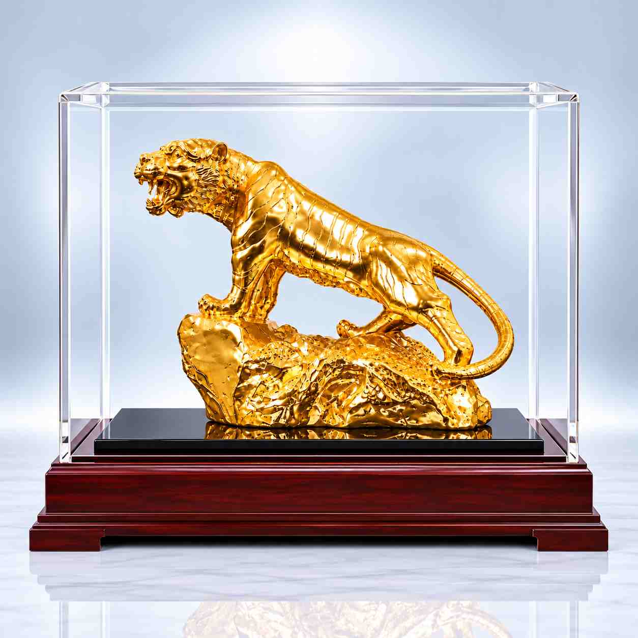 Tượng hổ mạ vàng 24k