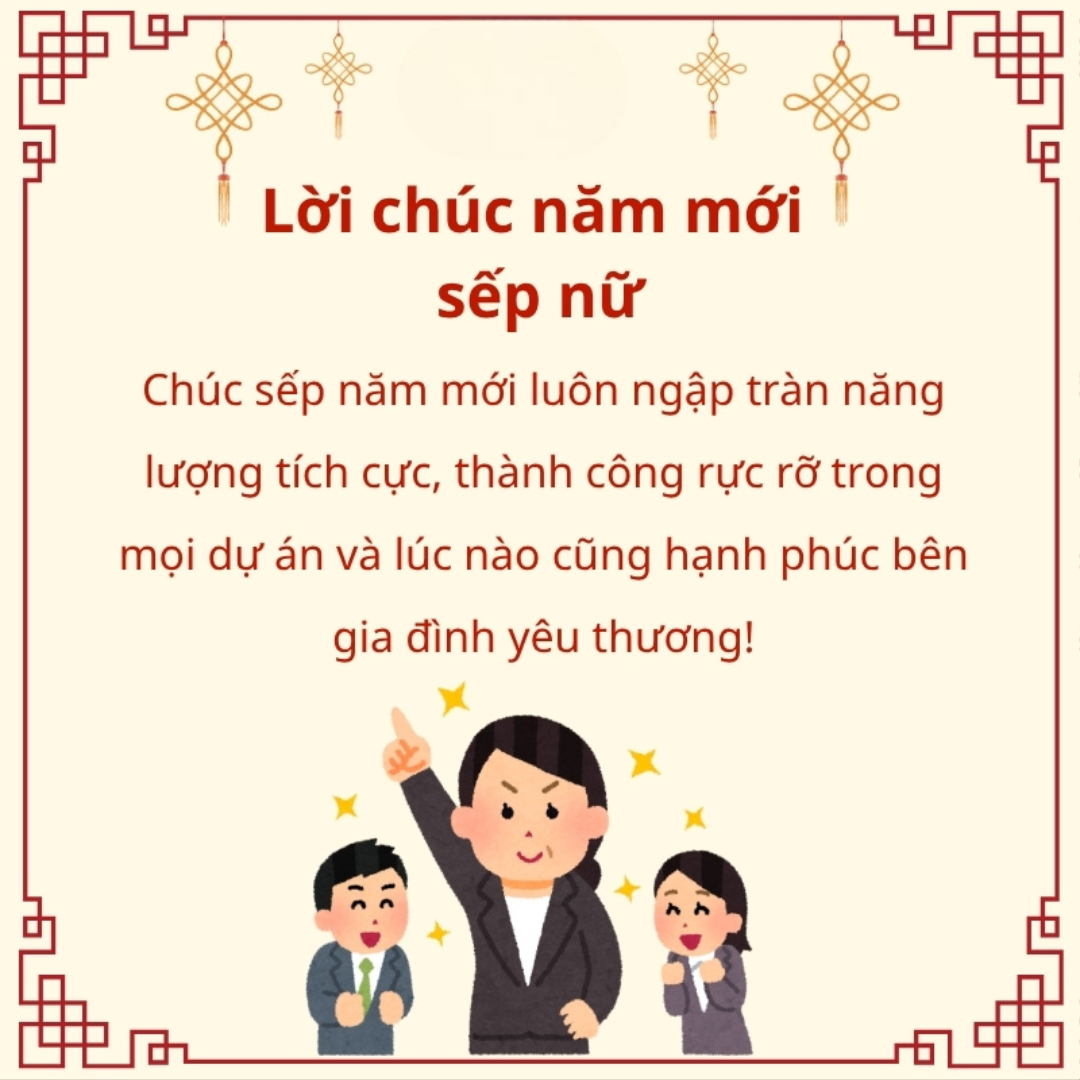 lời chúc tết cho sếp nữ