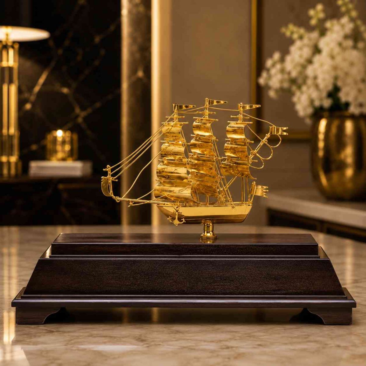 Mô hình thuyền buồm quà tặng tân gia