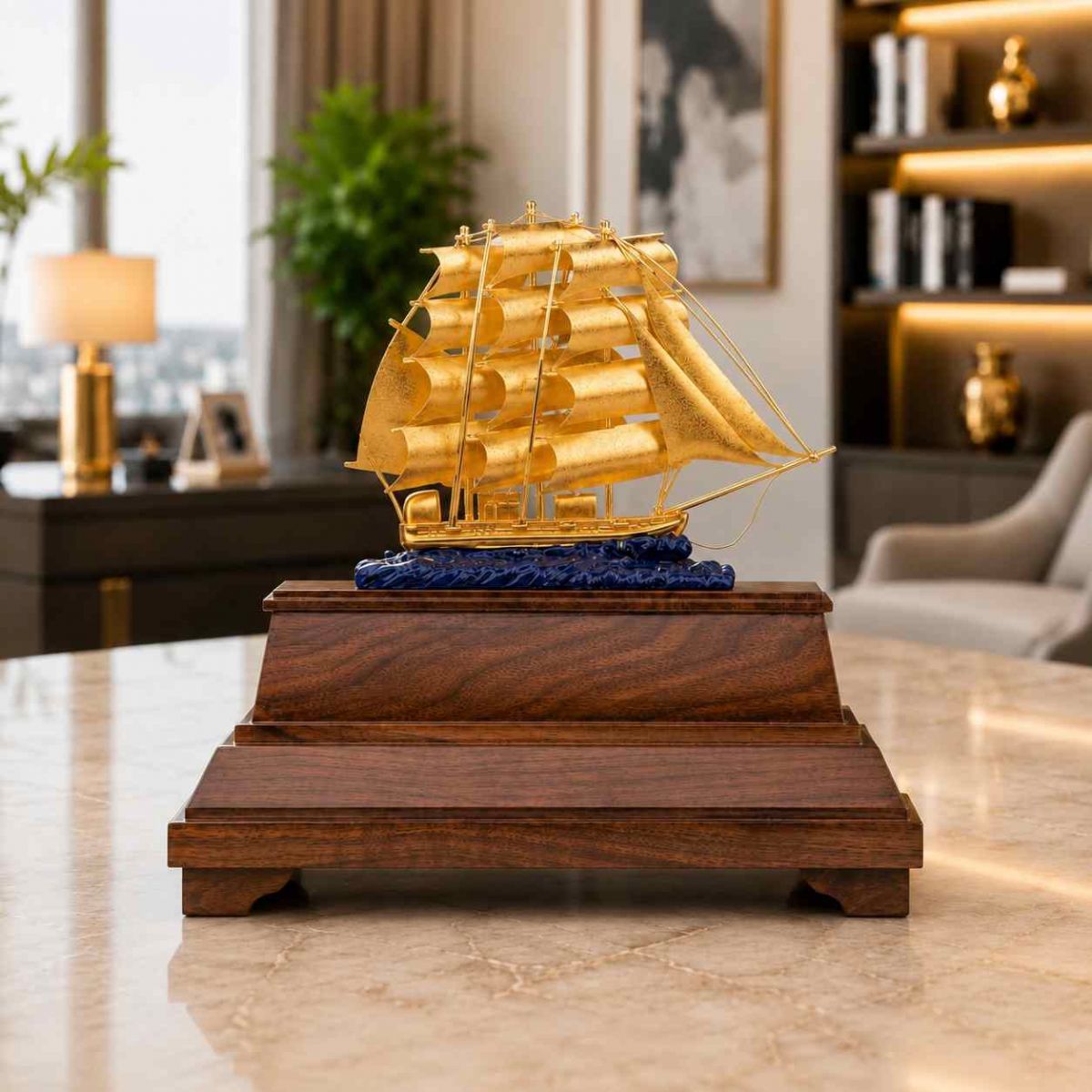 mô hình thuyền buồm quà tặng thăng chức