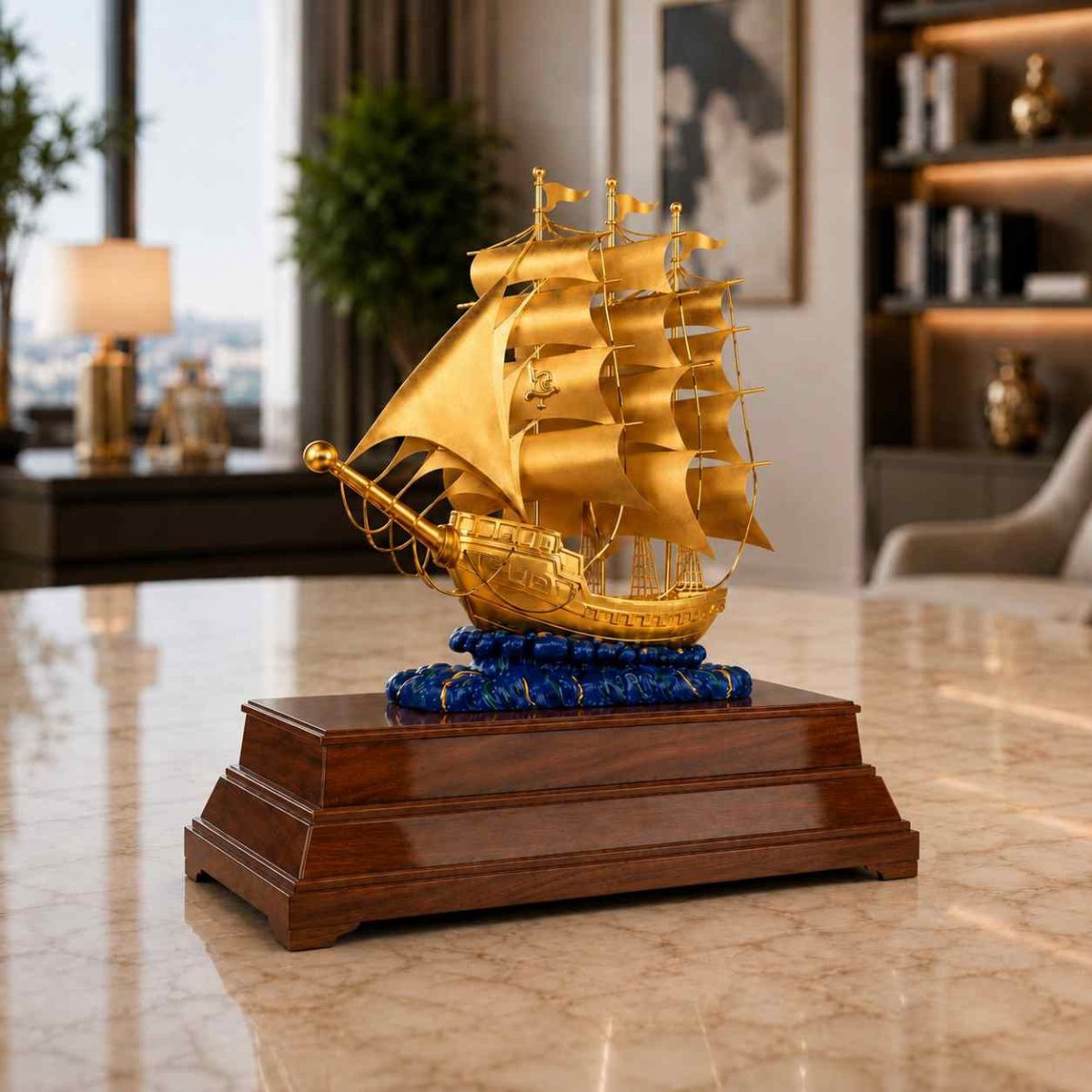 Thuyền buồm phong thủy cao cấp