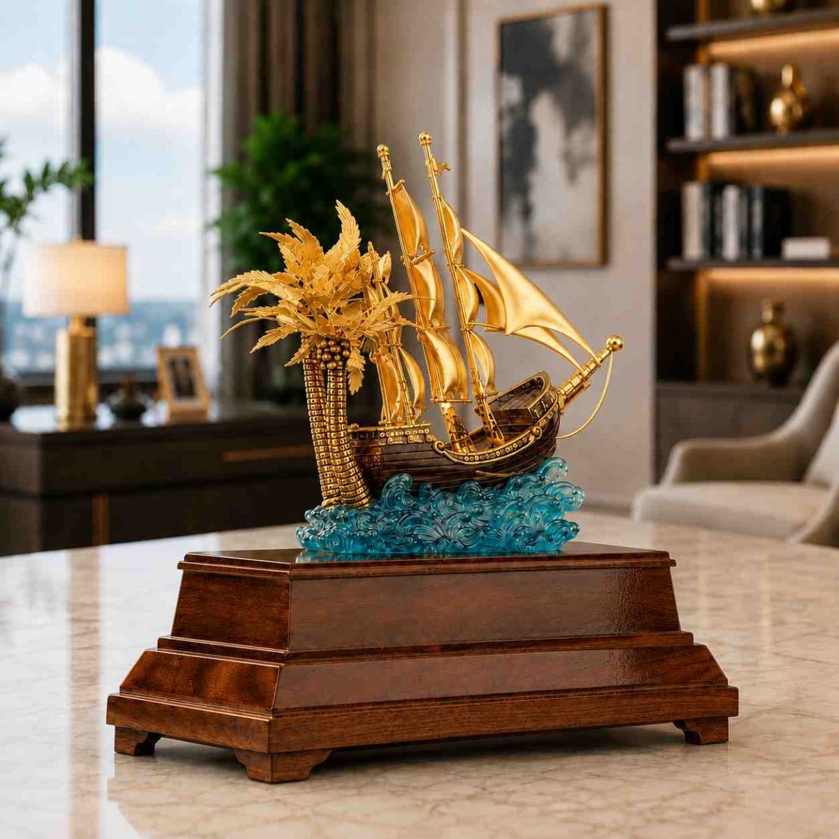 Mô hình thuyền buồm cỡ đại cao cấp
