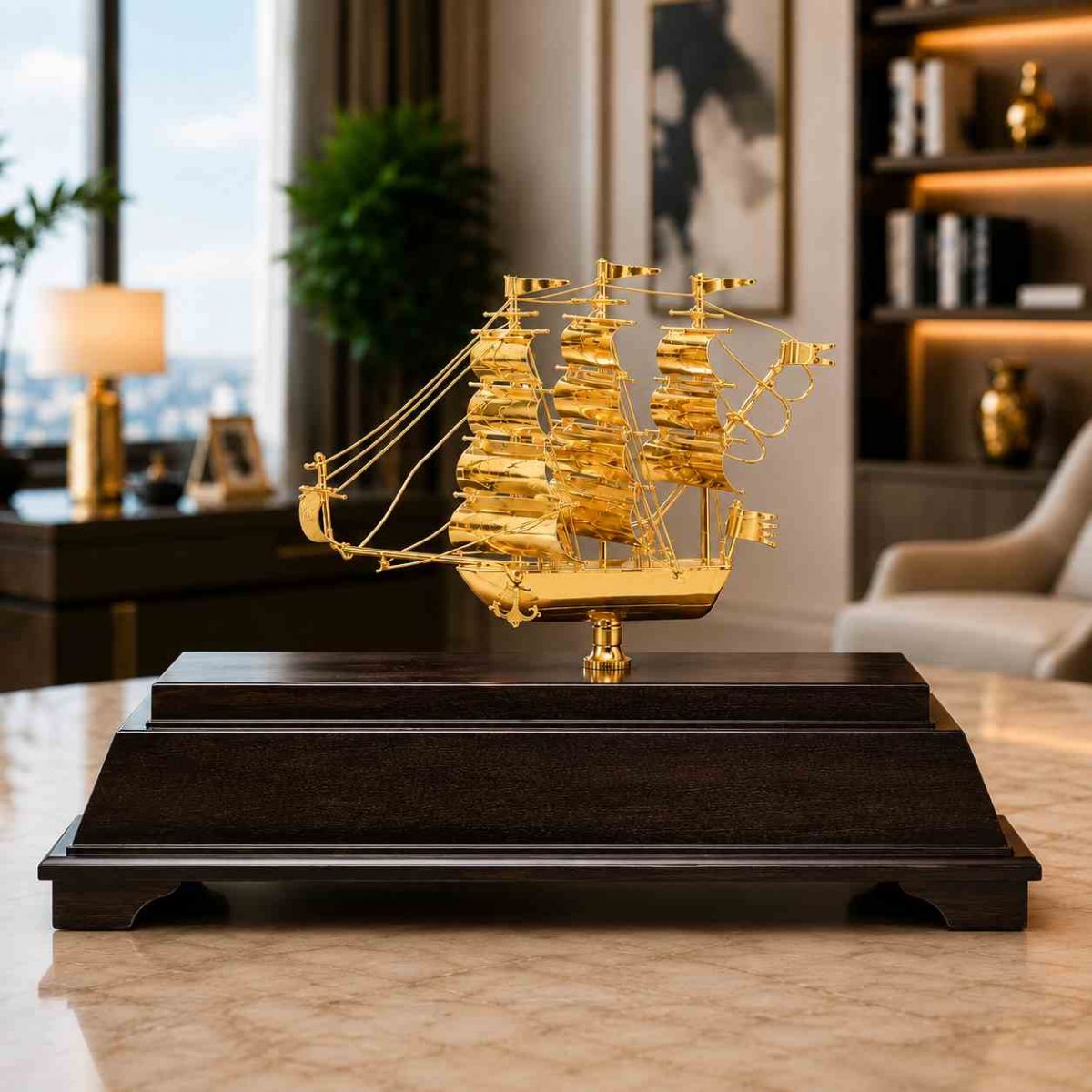 Mô hình thuyền buồm quà tặng tân gia