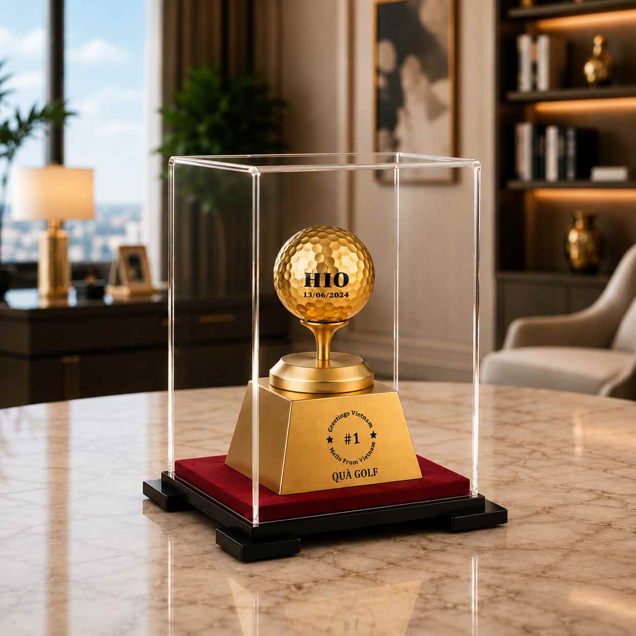 Quà tặng golf để bàn làm việc cao cấp 06