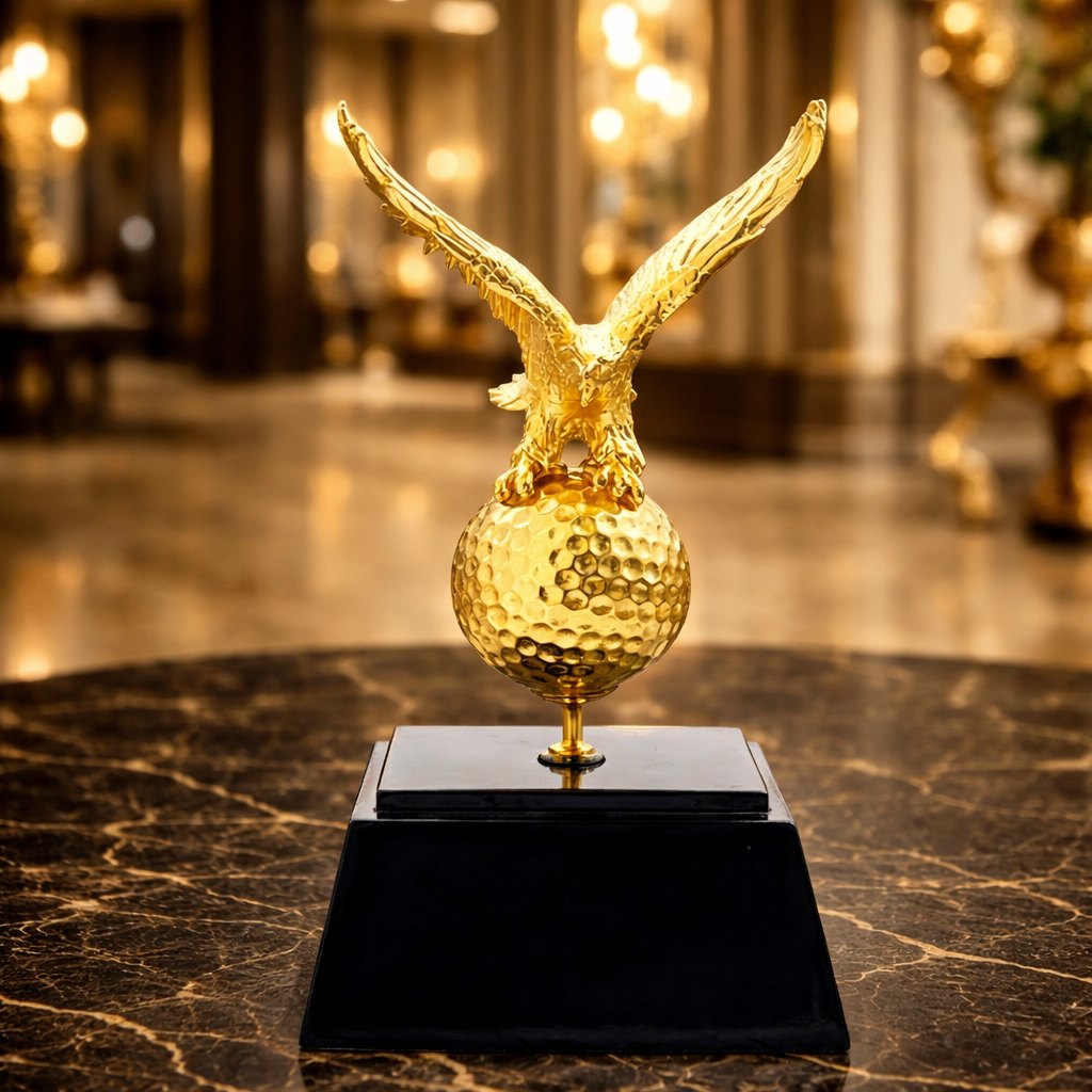 Quà tặng golf đại bàng mạ vàng 07