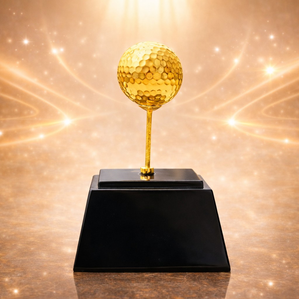 Quà tặng golf mạ vàng 10