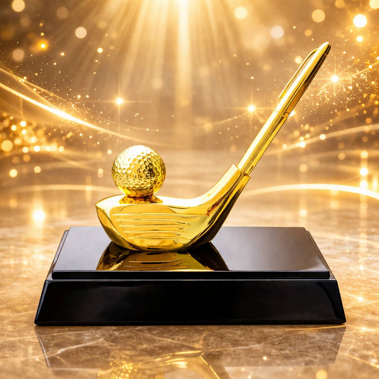 Quà tặng golf mạ vàng 08