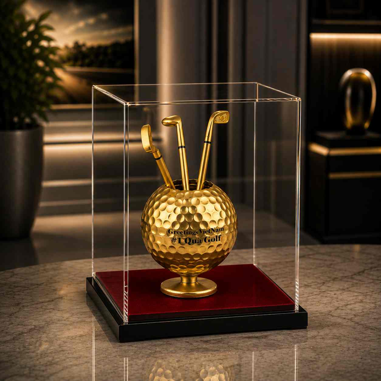 Quà tặng golf mạ vàng 07