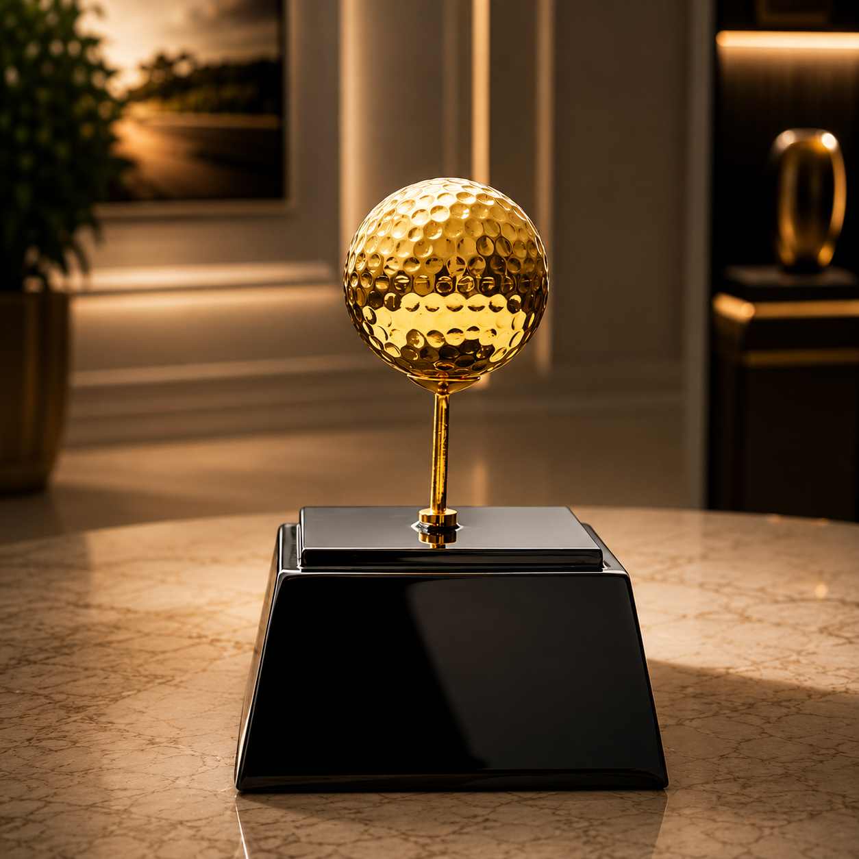 Quà tặng golf mạ vàng 10