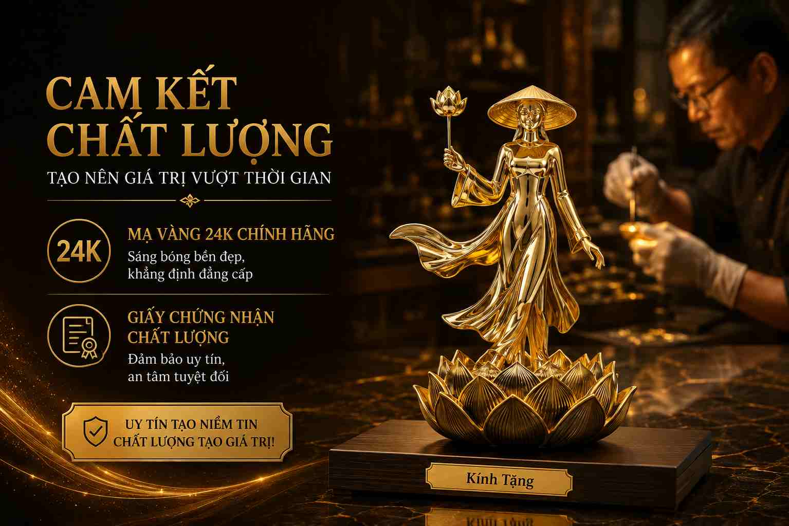 Quà tặng mạ vàng
