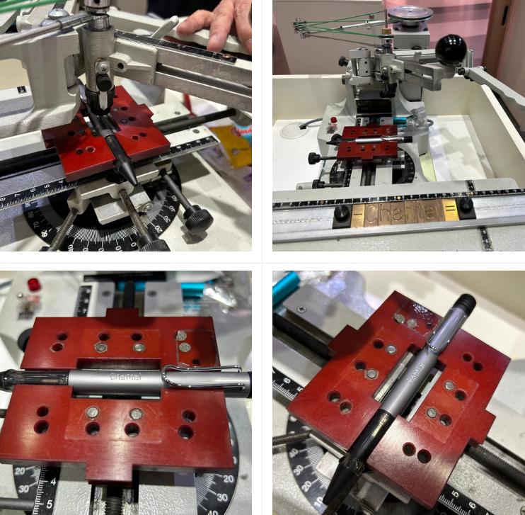 Hình ảnh bút khắc tên cao cấp được thực hiện trên máy khắc hiện đại