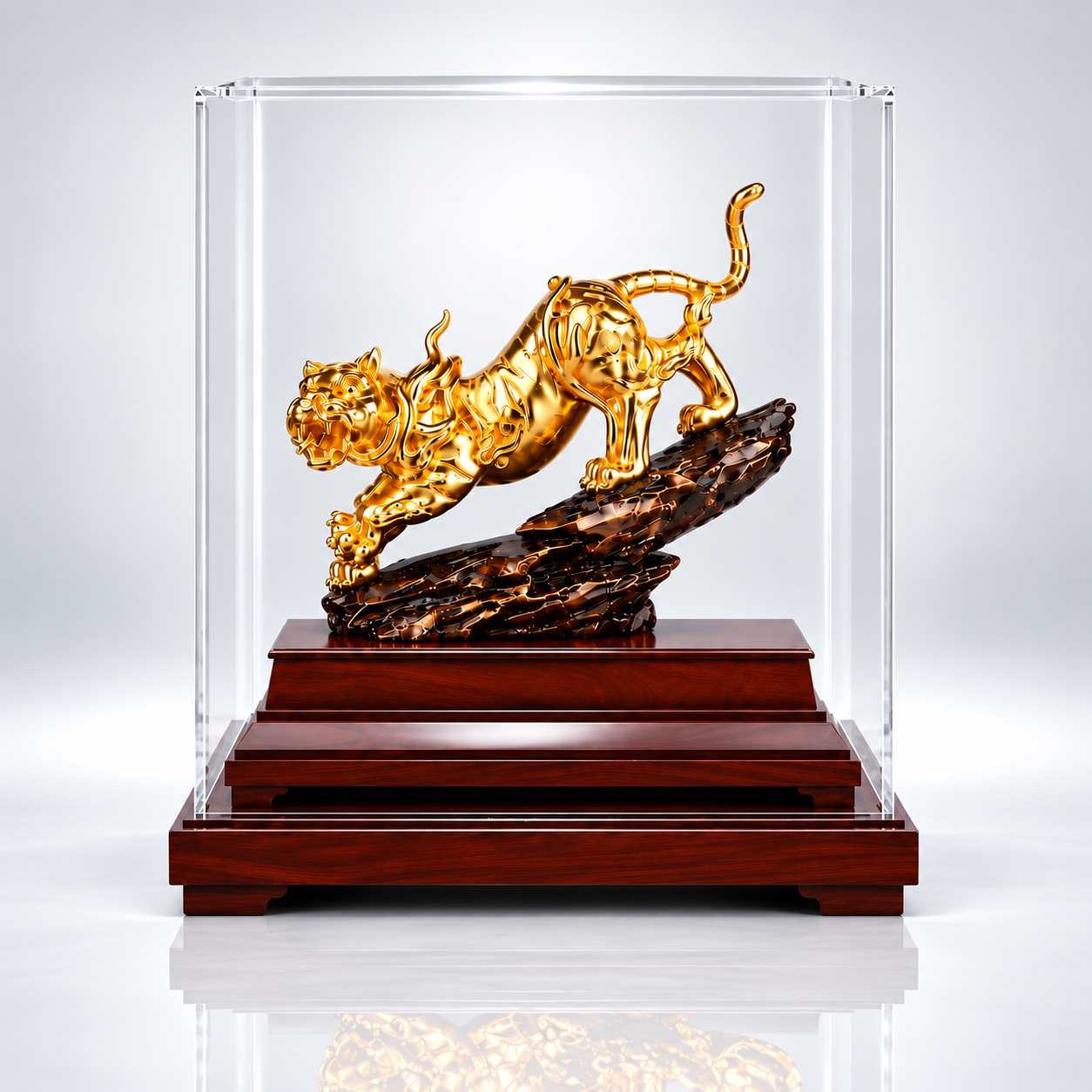 Tượng hổ mạ vàng phong thủy