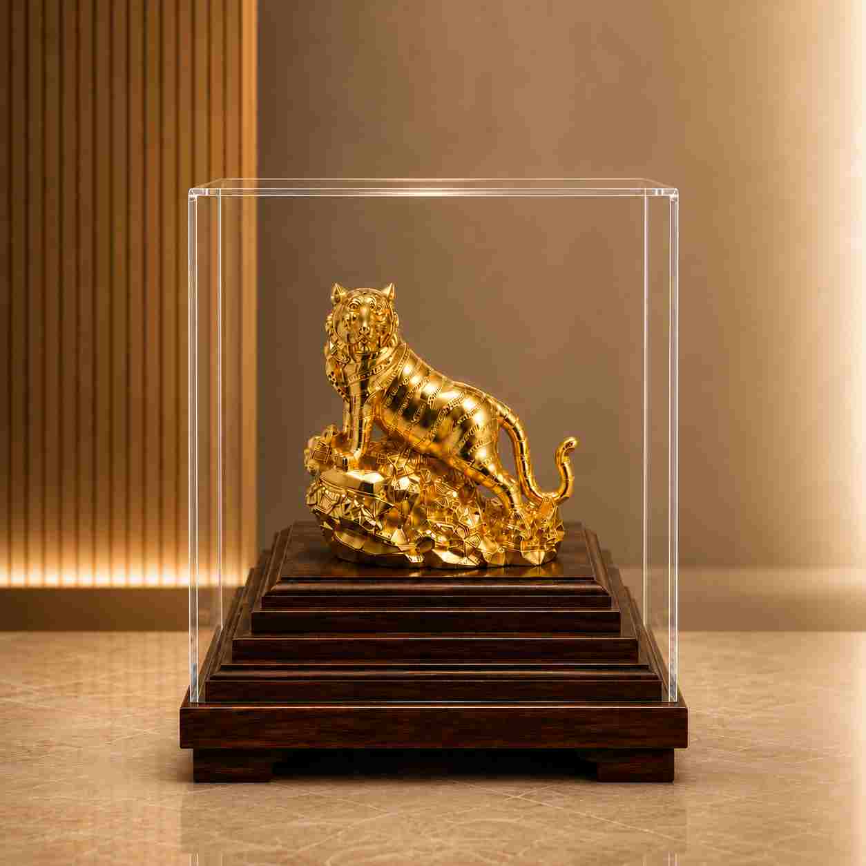 tượng hổ mạ vàng cao cấp