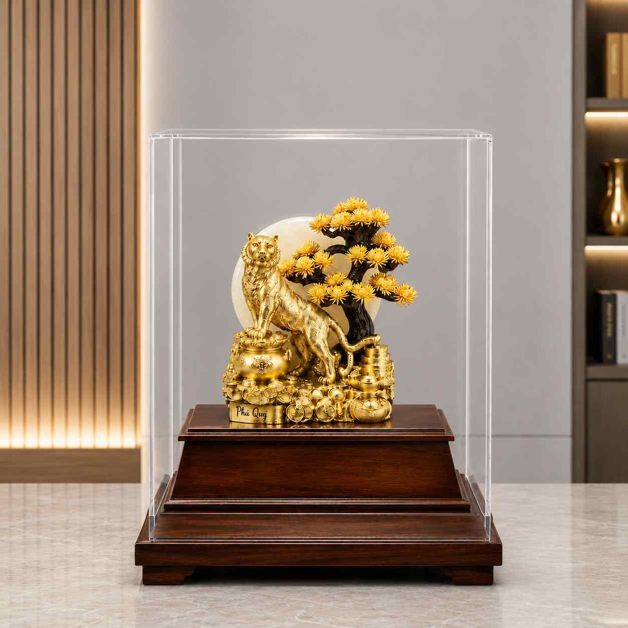 tượng hổ mạ vàng cao cấp