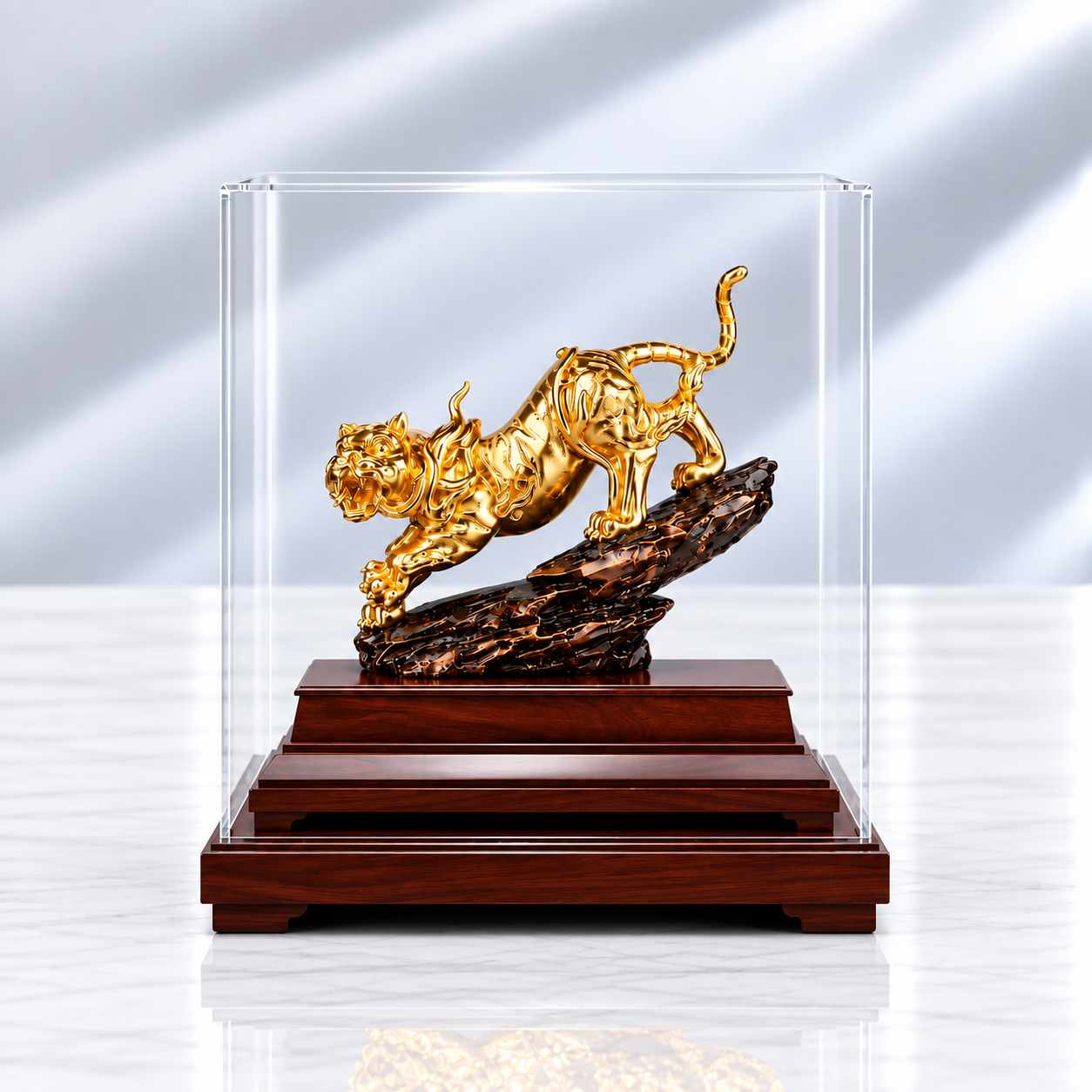 Tượng hổ mạ vàng phong thủy