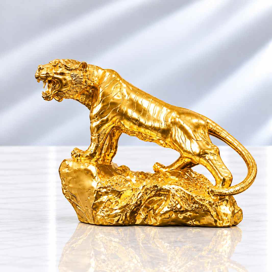 Tượng hổ mạ vàng 24k